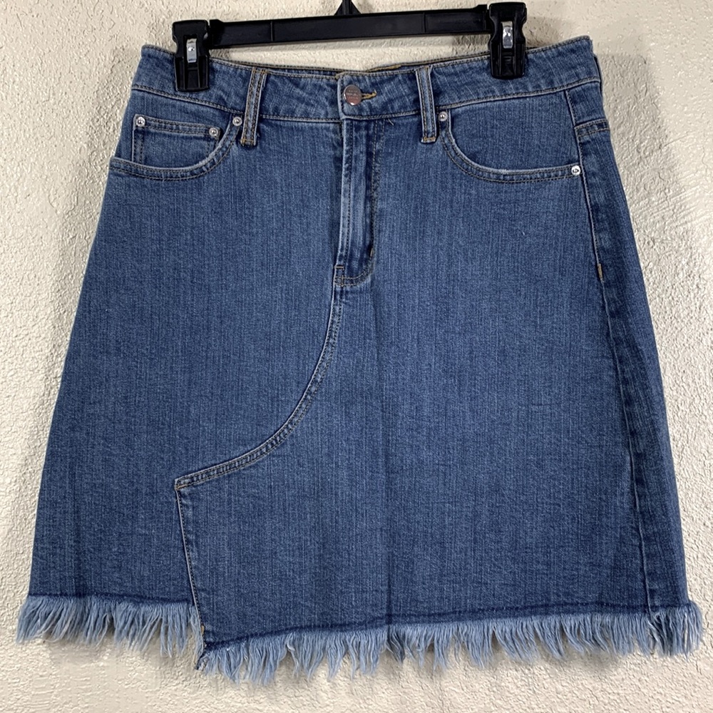 Republic Jean Skirt Denim Blue Size 8/28 Raw Hem